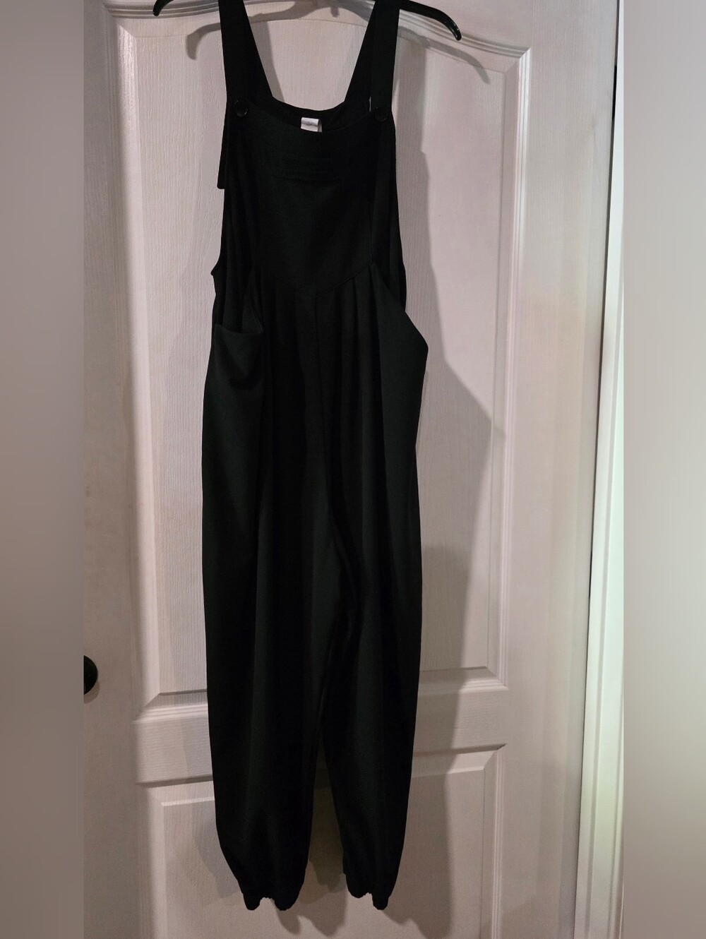 Halara Black Women's Overalls Jumpsuit - Casual Pocketed Suspenders - Picture 3 of 10
